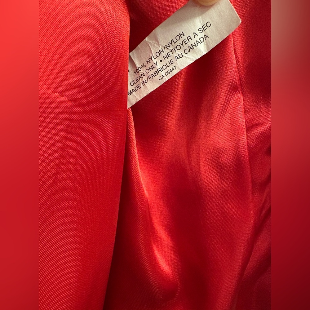 Red Leather Zip-up Jacket - Picture 8 of 12